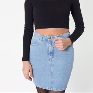 American Apparel Jean Skirt Size S